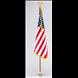 US Pole Hem & Fringed Flag