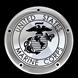 U.S. Marine Corp 5 Hole Chrome Derby Cover