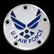 U.S. Air Force Chrome 5 Hole Points Cover - WINGS
