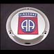 U.S. Army Airborne Chrome Derby Cover 5 hole.
