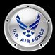 U.S. Air Force Chrome Derby Cover 5 hole