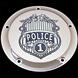 Police Shield Chrome Derby Cover 5 hole