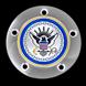 U.S. Navy Chrome 5 Hole Points Cover-Color