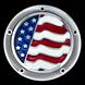U.S. Old Glory (plain) 5 Hole Derby Cover-Color