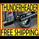 BLACK THUNDERHEADER SLIP-ON MUFFLERS FLHT/X FLHR