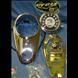 2 LIGHT CHROME DASH KIT WITH SPEEDO