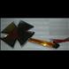 CUSTOM MALTESE CROSS MIRROR WITH AMBER LIGHT