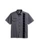 S/S woven shirt w/ Vertical Insert Strip