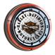 H-D B&S Diamond Plate Double Neon Clock