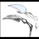 Tear Drop Flame Billet Mirror Set