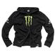 2008 Monster Pin Stripe Hooded Sweatshirt Zip Up