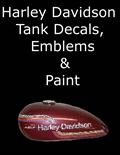 Harley Davidson Factory Tank Decals, Emblems & Paint