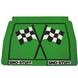 Green Checker Mud Flap