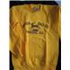 Gold Crewneck Sweatshirt with Distressed Logo
