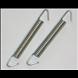 EXHAUST SPRINGS - ZINC-PLATE - 2PK
