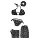Black Paisley "Bikini in a bag"