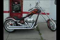 2009 Big Dog K-9 Black Cherry Candy w/ Orange Flames and Gold Pinstripes