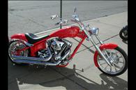 2009 Big Dog Coyote Hot Red with Silver Ghost Flames!!!
