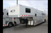 2008 4 Horse Slant Gooseneck Trailer with 11' Outlaw Living Quarters - REDUCED