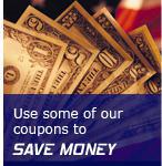 Use some of our coupons to Save Money
