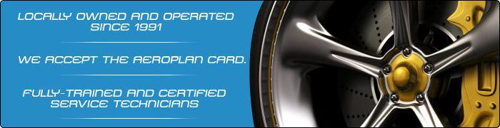 Riverview Tire Services Inc. has been locally owned and operated since 1991. We accept the Aeroplan card. We have fully-trained and certified service technicians.