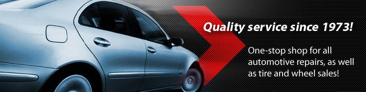 Quality service since 1973! One-stop shop for all automotive repairs, as well as tire and wheel sales!