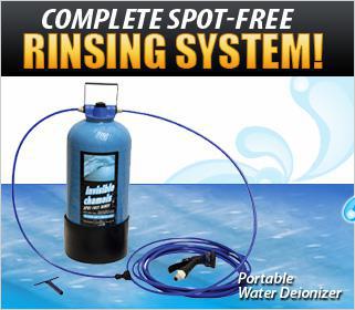 Portable Water Deionizer: Complete spot-free rinsing system!