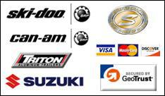 We carry products from Ski-Doo, Can-Am, Triton Aluminum Trailers, Suzuki, and Smoker Craft. We accept Visa, MasterCard, and Discover.