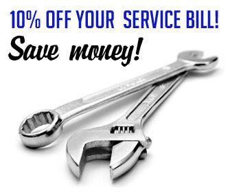 Take 10% off your service bill.
