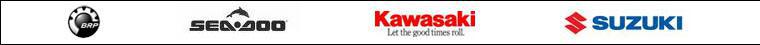 We carry products from BRP, Sea-Doo, Kawasaki, and Suzuki.
