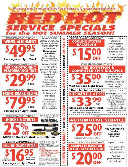 Red Hot Service Specials