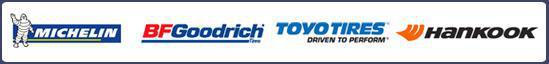 We carry Michelin, BFGoodrich, Toyo Tires, and Hankook products.
