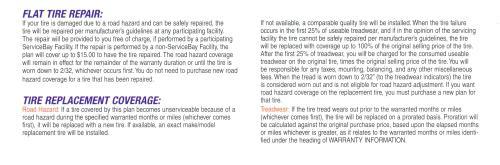 Murrys Tire and Service World - Tire Protection Plan