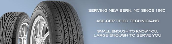 Serving New Bern, NC since 1960. ASE-certified technicians. Small enough to know you, large enough to serve you.