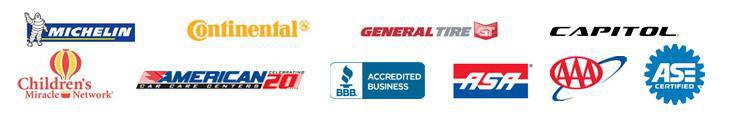 We proudly carry products from Continental, General, Michelin, and Capitol.