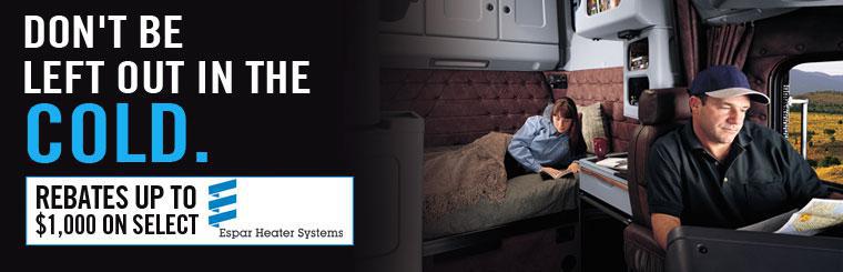 Get rebates up to $1,000 on select Espar heaters!