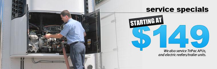 Save up to $40 on your next maintenance service for TriPac or electric reefers