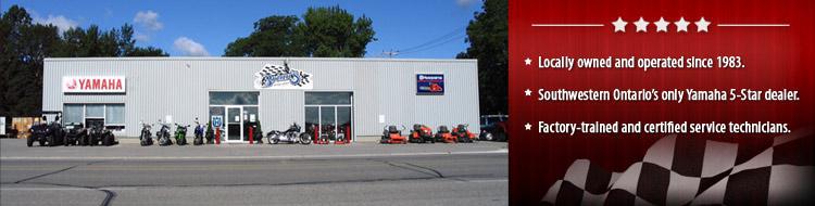 Locally owned and operated since 1983. Southwestern Ontario’s only Yamaha 5-Star dealer. Factory-trained and certified service technicians.