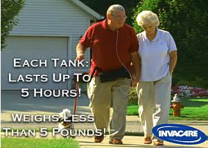 Each tank lasts up to 5 hours! Weighs less than 5 pounds.