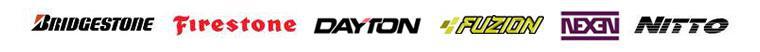 We carry products from Bridgestone, Dayton, Firestone,Fuzion, Nexen, and Nitto.