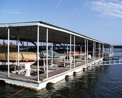 One of 8 docks available by the night, week, month, or year.