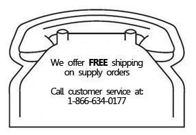 We offer FREE shipping on supply orders.