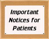 Important Notices for Patients.