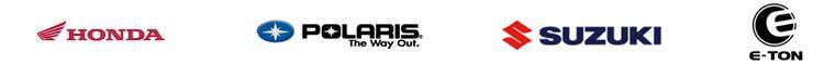 We carry products from Honda, Polaris, Suzuki, and E-ton.