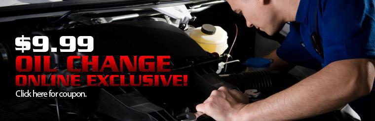 Click here to get an oil change for only $9.99!