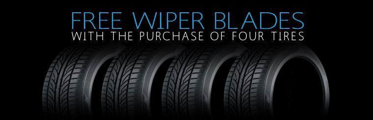Click here to get a free pair of wiper blades when you purchase any four tires.