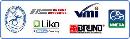 We are part of NMEDA. We carry products from Braun, VMI, Liko, and Bruno. 