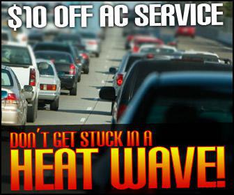 Don't get stuck in a heat wave! Click here for $10 off air conditioning service.