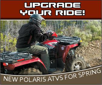 Upgrade your ride! New Polaris ATVs for spring.
