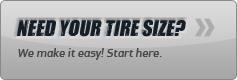 Need your tire size? We make it easy! Start here.